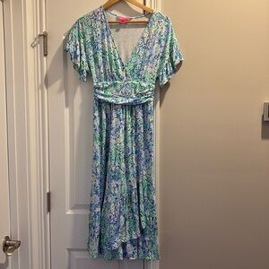 Lilly Pulitzer V-neck Midi Dress
